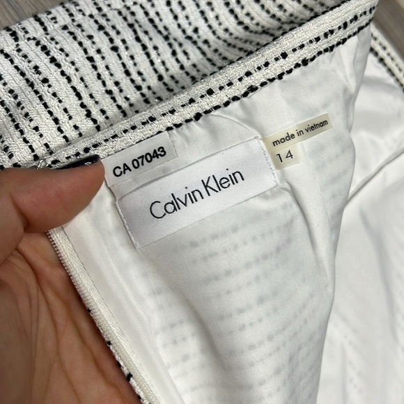 Calvin Klein white and silver skirt size 14 - Picture 7 of 7